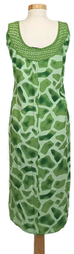 New Collection Midikleid grün gemustert Gr. XL - Bild 2