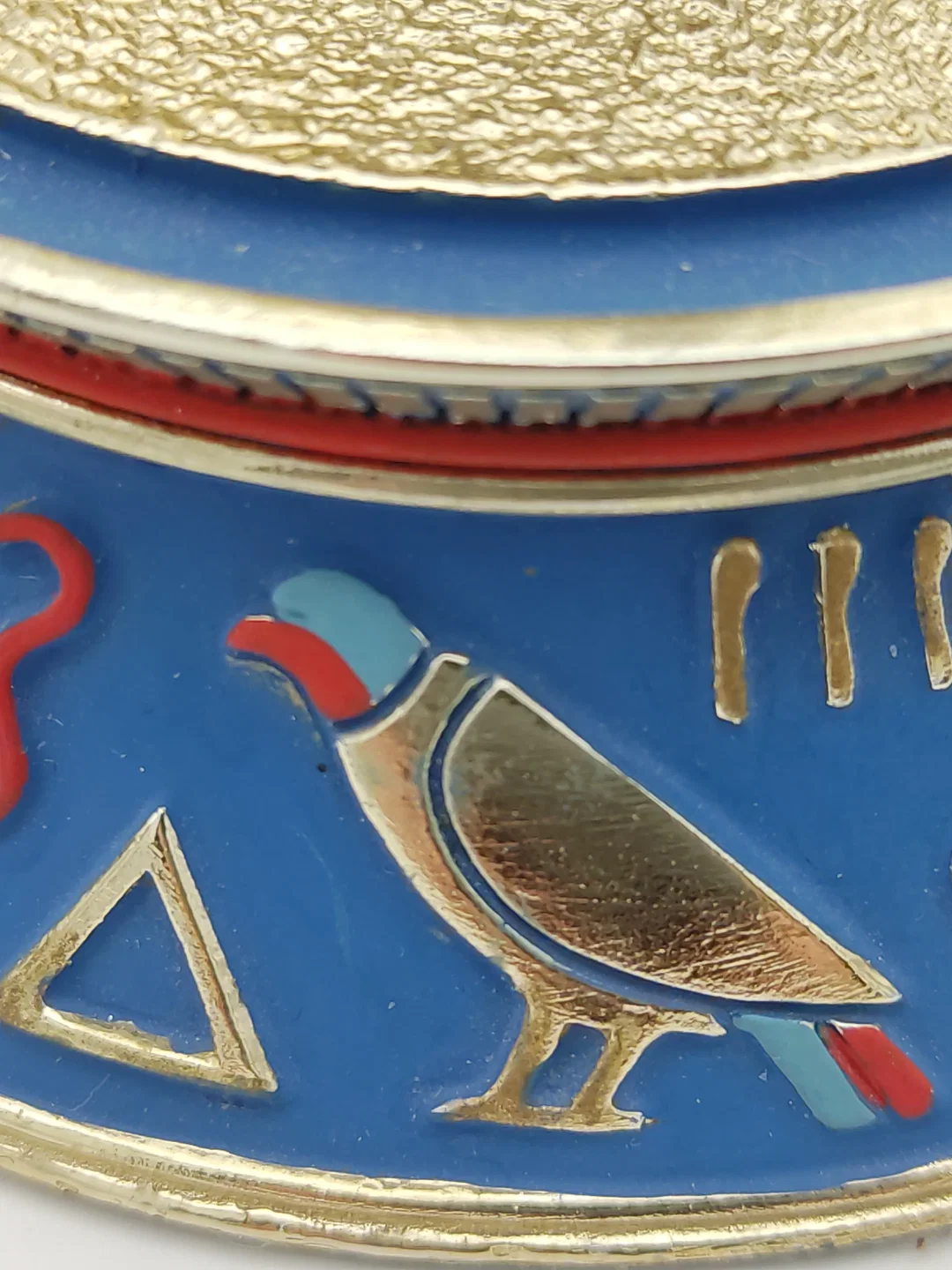 'The sacred  bast cat' Porzellan mit Glaskuppel & Zertifikat von Franklin Mint | Ägyptischer Schatz – Bild 16