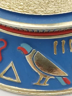 'The sacred  bast cat' Porzellan mit Glaskuppel & Zertifikat von Franklin Mint | Ägyptischer Schatz - Bild 16