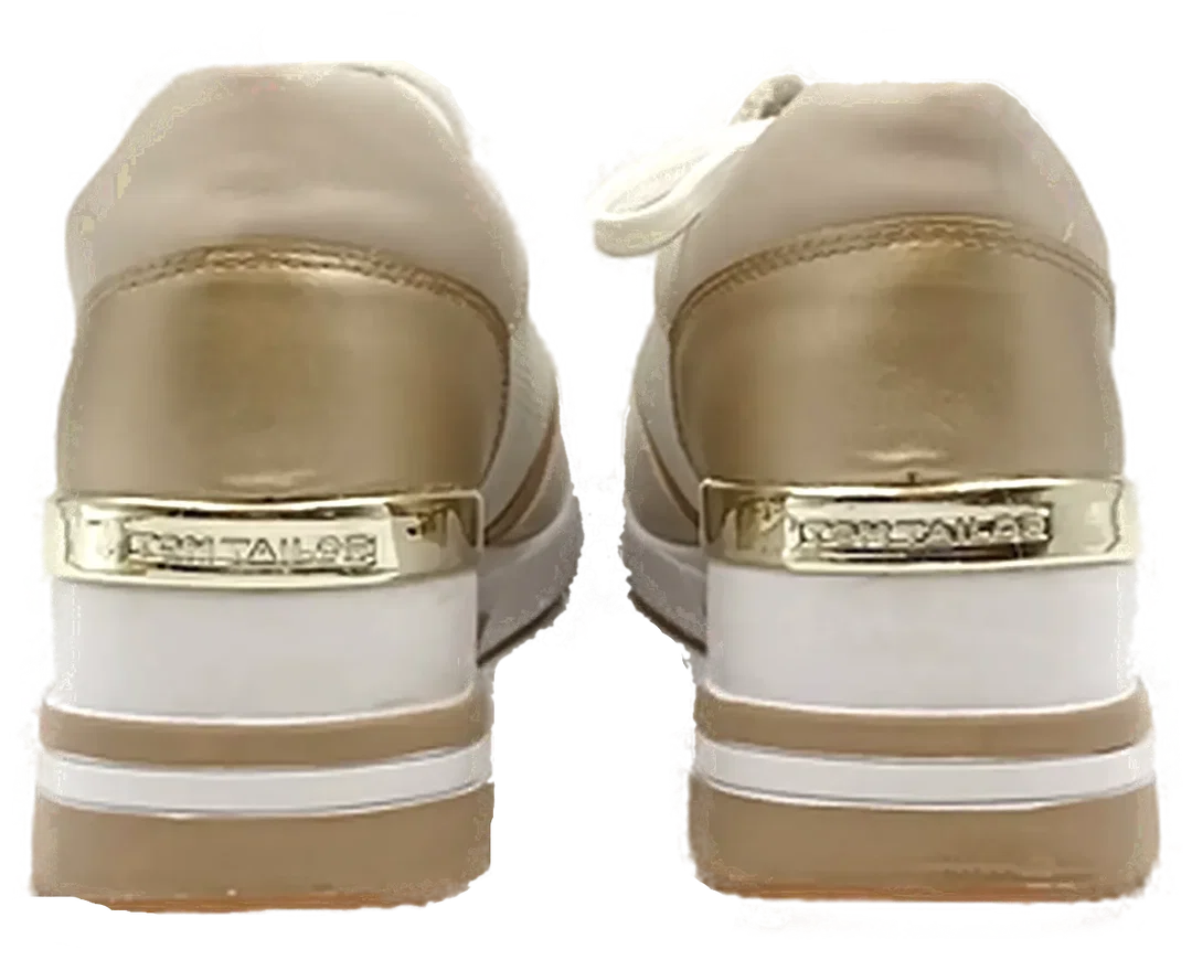 Tom Tailor Damensneaker beige/weiß Gr. 41 – Bild 3