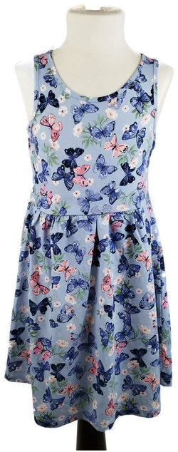 H&M Mädchenkleid bemustert - EU Gr. 110/116 / für 4-6 Jährige - Bild 1