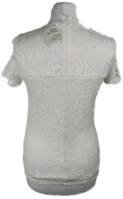 Vila Top für Damen Weiß Größe S/36 | Feiner Vintage-Charme – Vorschau 3