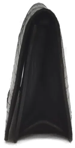 Krokodilleder Damen Vintagetasche und Brieftasche schwarz - Bild 5