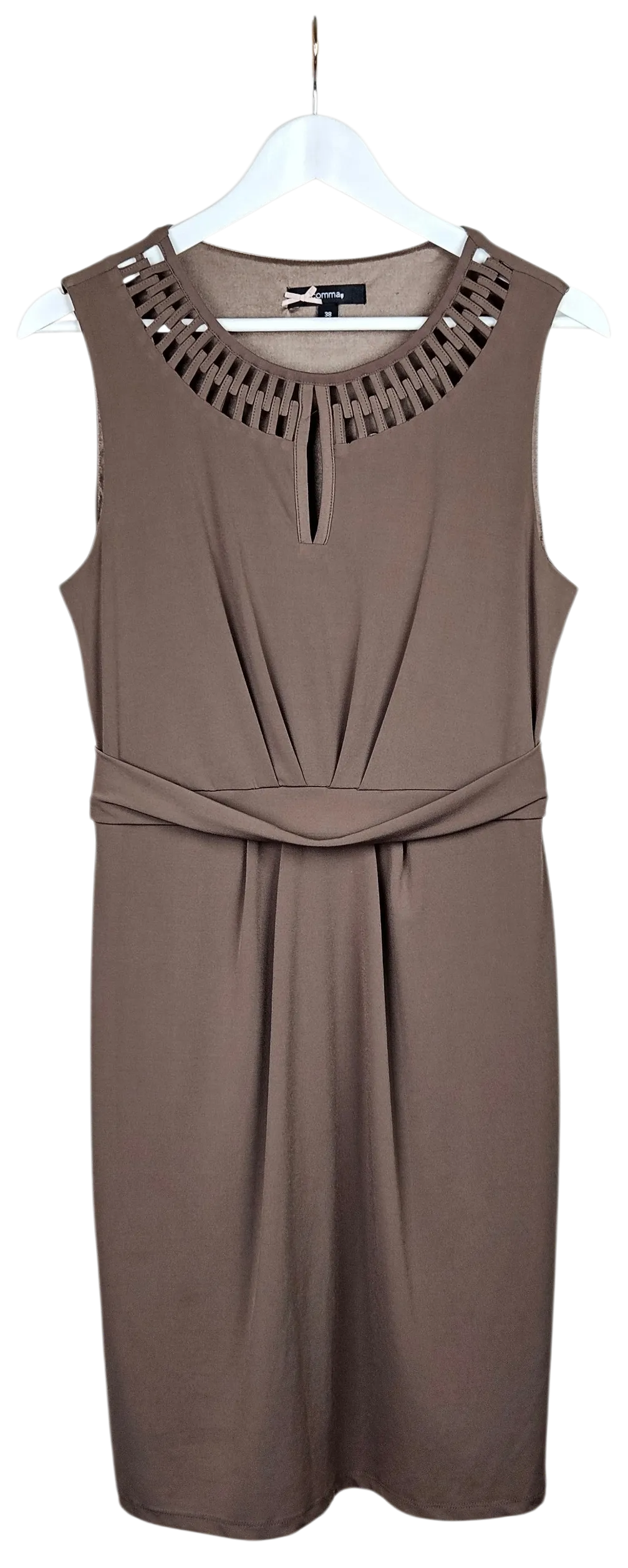 COMMA Damen Midikleid, braun - Gr. M – Bild 1