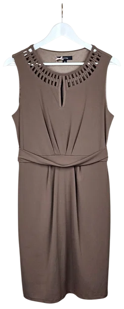 COMMA Damen Midikleid, braun - Gr. M