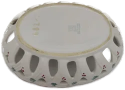 Gmundner Keramik - Bauernblume roter Rand Korb - Bild 2