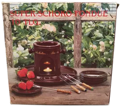 Schokofondue Set, Keramik, Weihnachten - Bild 5