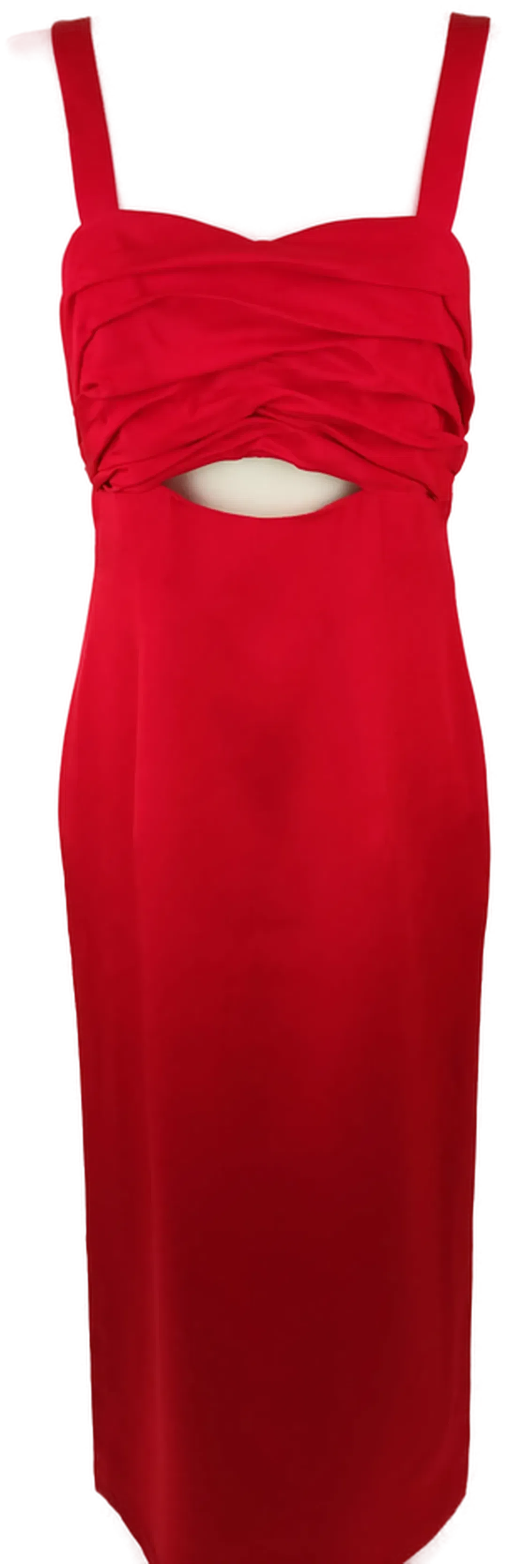 Rotes langes Abendkleid mit 2 Schlitzen -  - Bild 1
