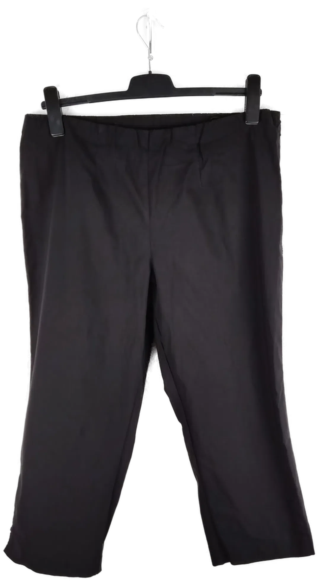 Stretchhose 'Ulla Popken', halblang mit Gummizugbund, schwarz, Größe 50 - Bild 1