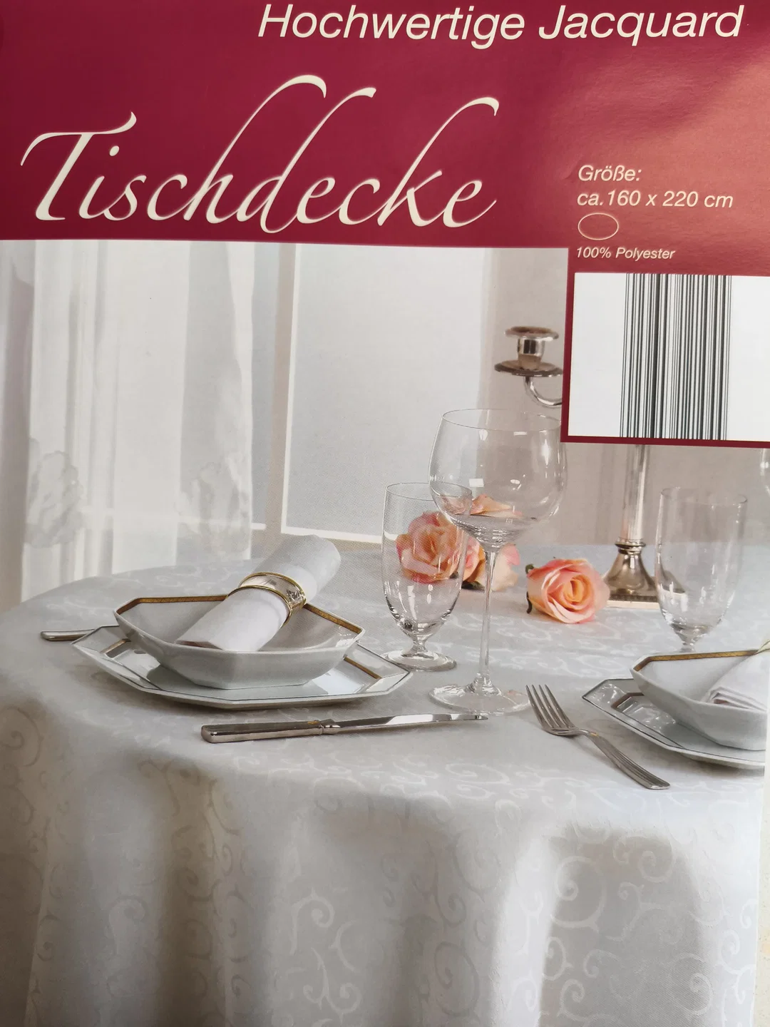 Hochwertige Tischdecke, Oval - Bild 4