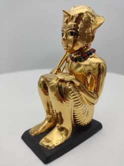 Goldener Hockender König Porzellan & Zertifikat von Franklin Mint | Limitierte Rarität - Bild 4