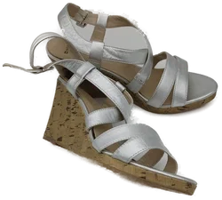 Minozzi  Milano Damenriemensandalen, silber, Größe: 40 - Bild 3