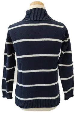 Division Kinder Pullover (J) blau weiß gestreift - 128 - Bild 3