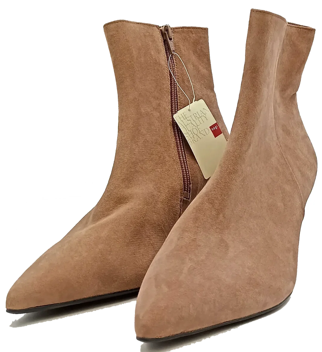 Högl Veloursleder Stiefletten taupe Gr. 39 – Bild 1