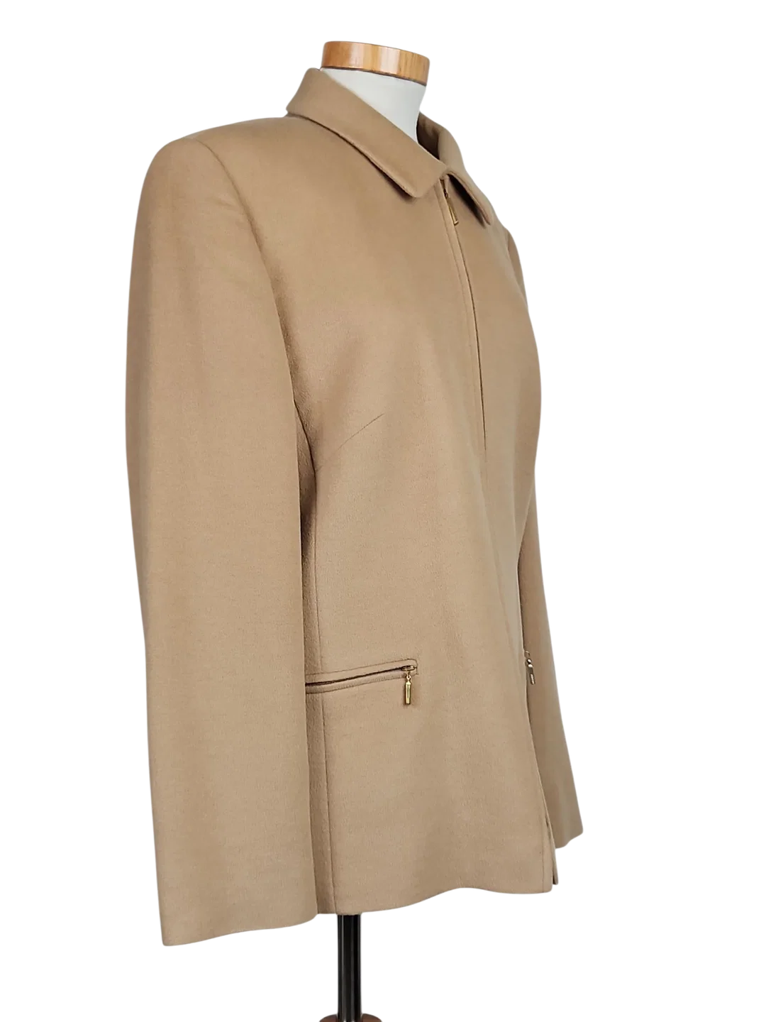 BASLER Vintage Damen Wolljacke, beige - Gr. L – Bild 2