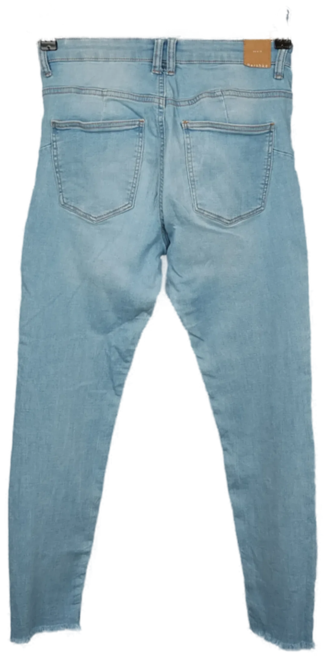Bershka Denim Low Rise Push Up Damen Used Look Jeans Gr. 40, W28/L27 – Bild 2