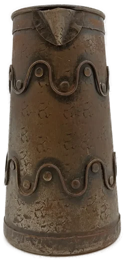 Vintage Metallkrug mit Wellenmuster – Vorschau 5