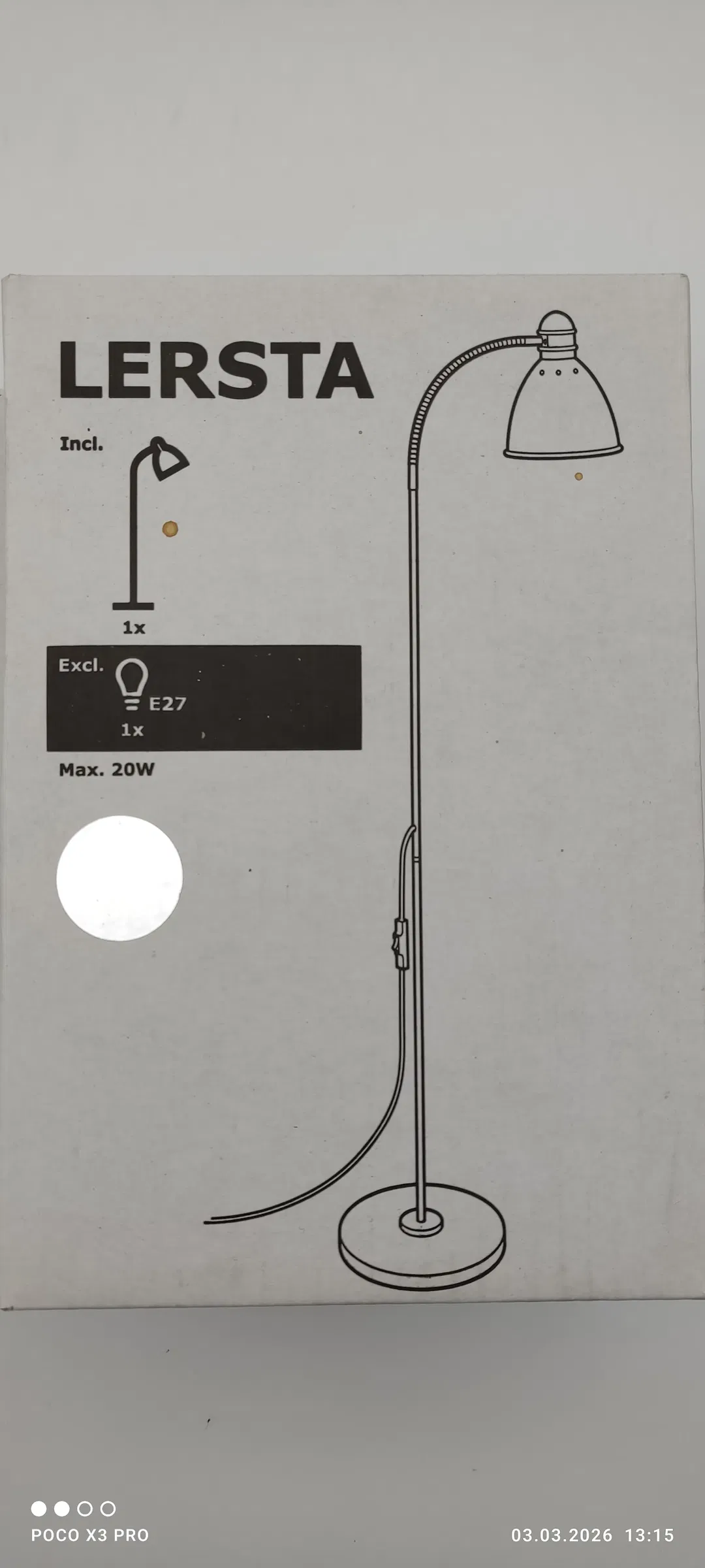 Ikea Stand/Leseleuchte, Aluminium Chromeffekt - Bild 3