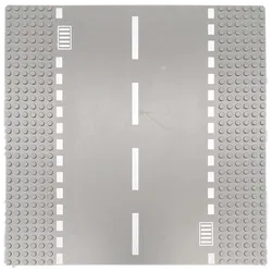 LEGO Grundplatte mit Straße 32 x 32 Noppen dunkelgrau - Bild 1
