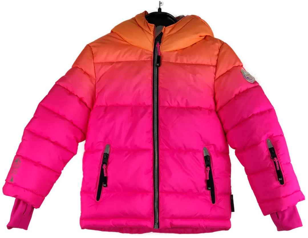 Kinder-Steppjacke Größe 110 Pink-Orange | Winterliebling – Bild 1