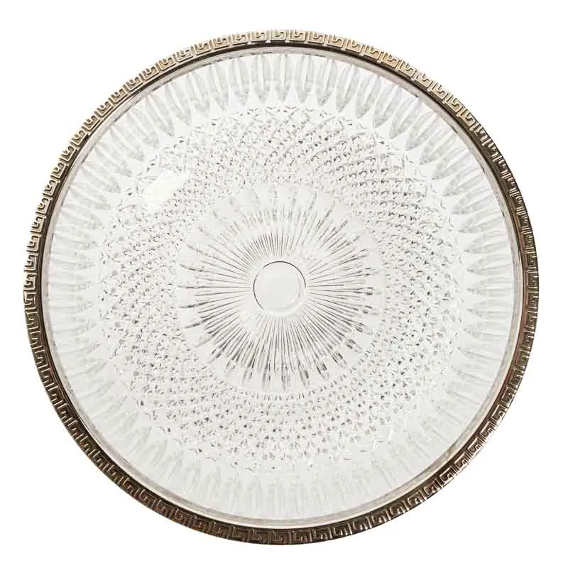 Englische Bleikristallschale mit abnehmbaren versilbertem Rand - Bild 3