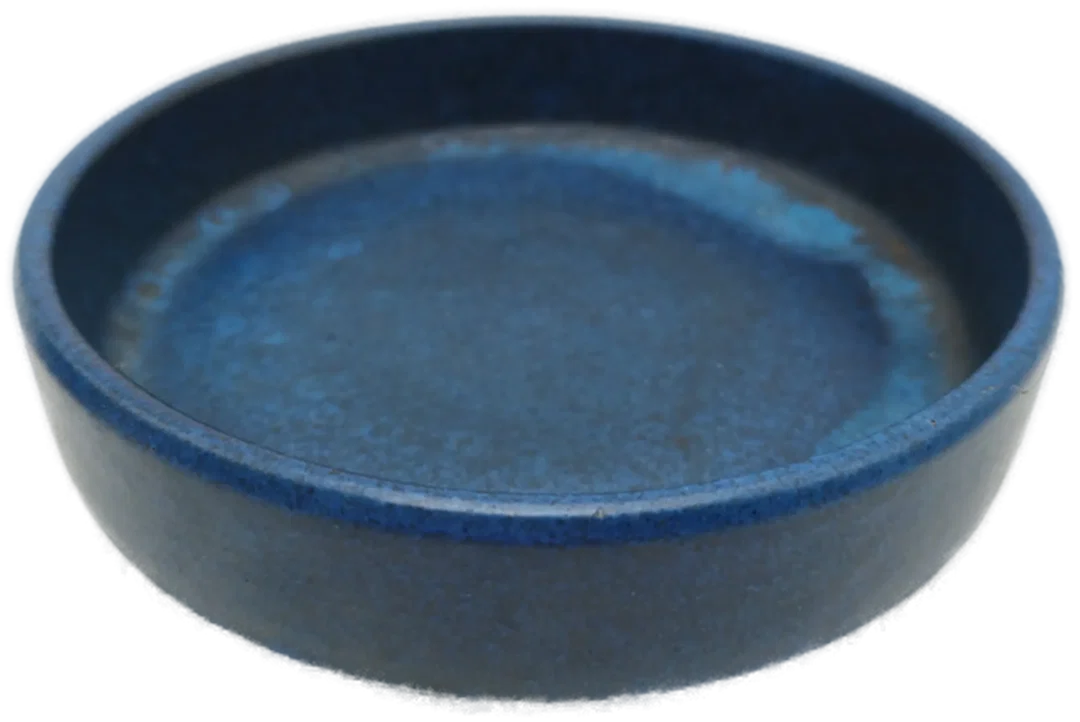 Deep Blue - 2er Set aus Ton  (Vase und Schale) – Bild 3
