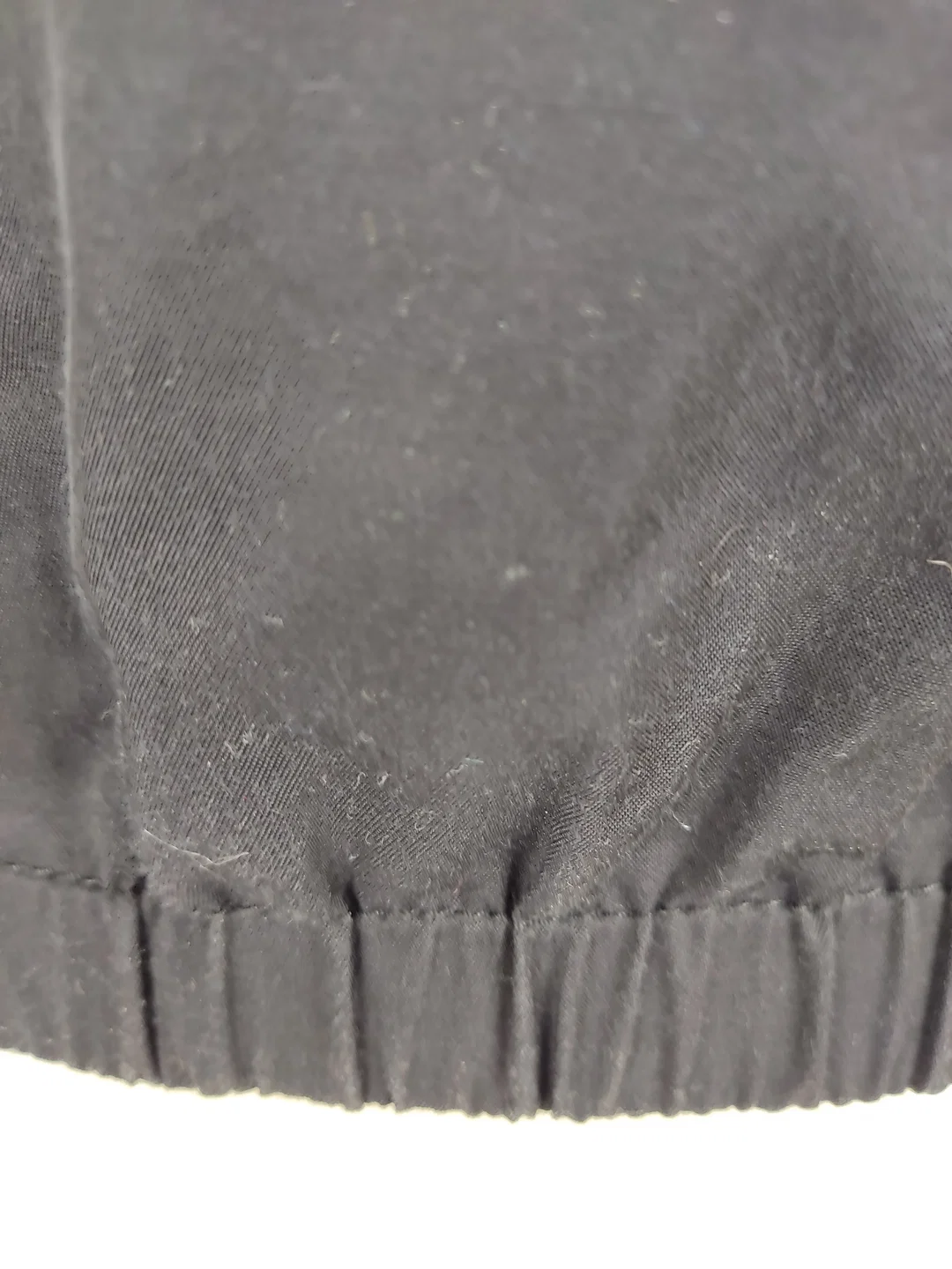 Jacke "H&M", langarm mit kleinen Stehkragen, schwarz, mit Zipp und Absteppung, Größe 36 – Bild 9