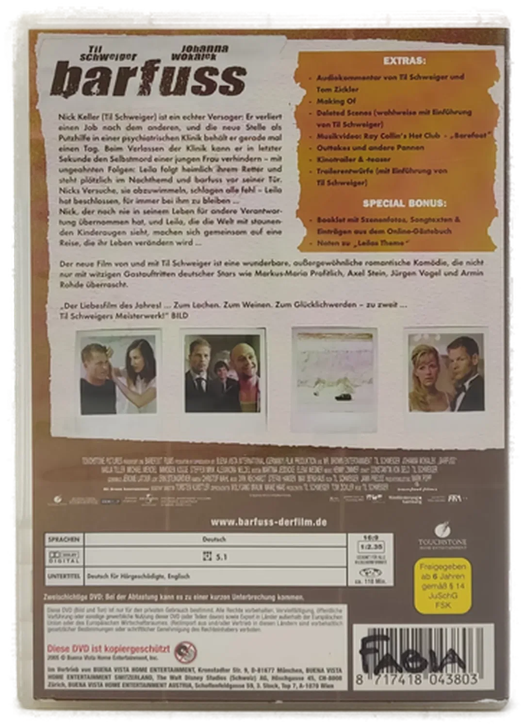 DVD "Barfuss" mit Johanna Wokalek und Til Schweiger – Bild 2