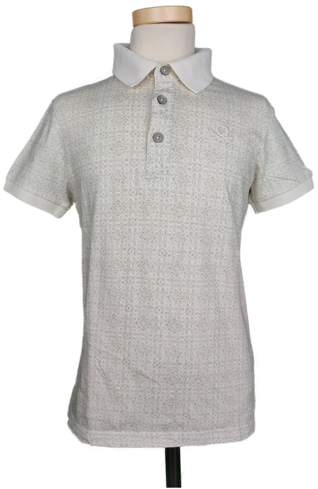 Benetton Jungen Poloshirt cremeweiß - 140 - Bild 4