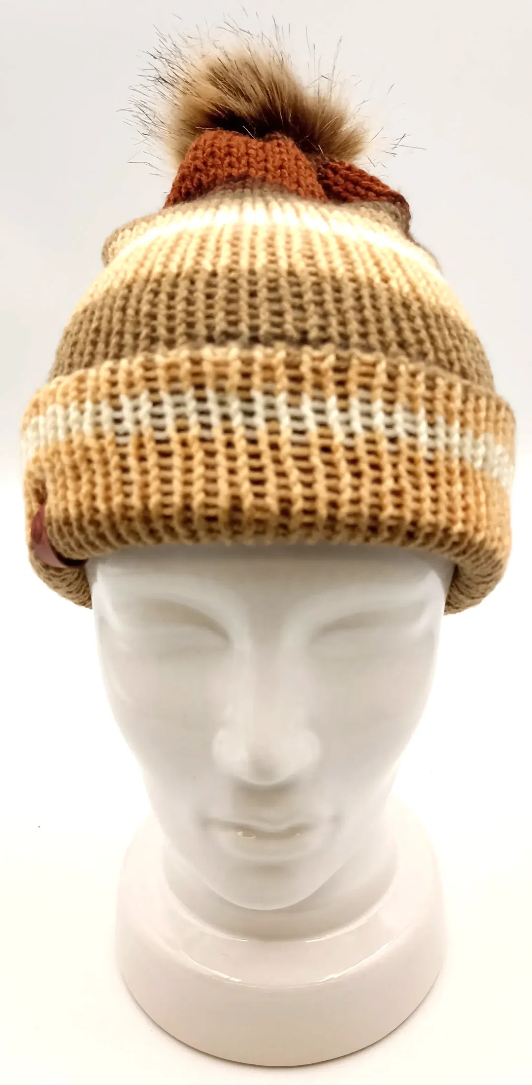 Handgestrickte Pudelmütze – Bild 2
