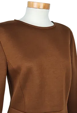 HALLHUBER Damen Midikleid, braun - Gr. L  - Bild 4