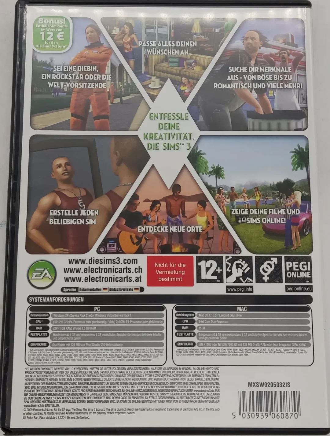 PC Game DVD-ROM Die Sims 3 – Bild 2