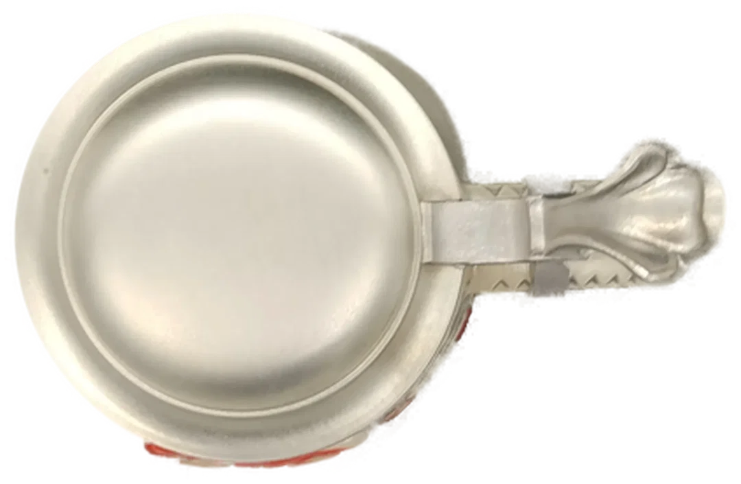 Gerz Bierkrug mit Zinndeckel - 16cm Höhe – Bild 5