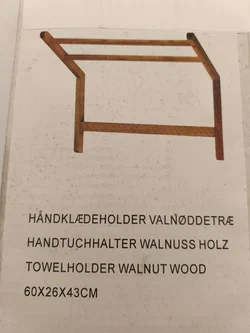Handtuchhalter Walnussholz, neu und originalverpackt - Bild 1