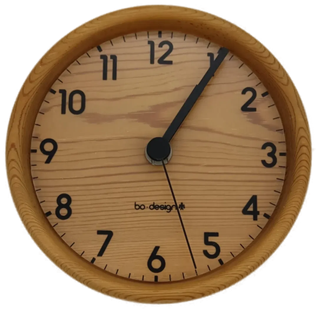 Bo Design runde Holz Wanduhr - Bild 1
