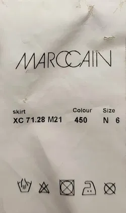 Marc Cain Damen Midirock Schlangenprint grau/weiß Gr. XXL - Bild 3