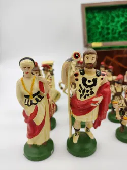 Römisches Vintage Schachset aus Metall - Bild 5