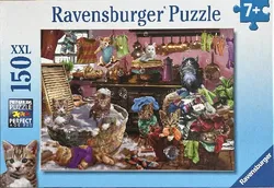 RAVENSBURGER Puzzle (100316) XXL 150 Teile - Kinderpuzzle Katzen in der Küche - Bild 1