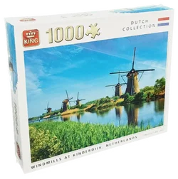 King Puzzle 1000 Teile Windmühlen (OVP)  - Bild 1