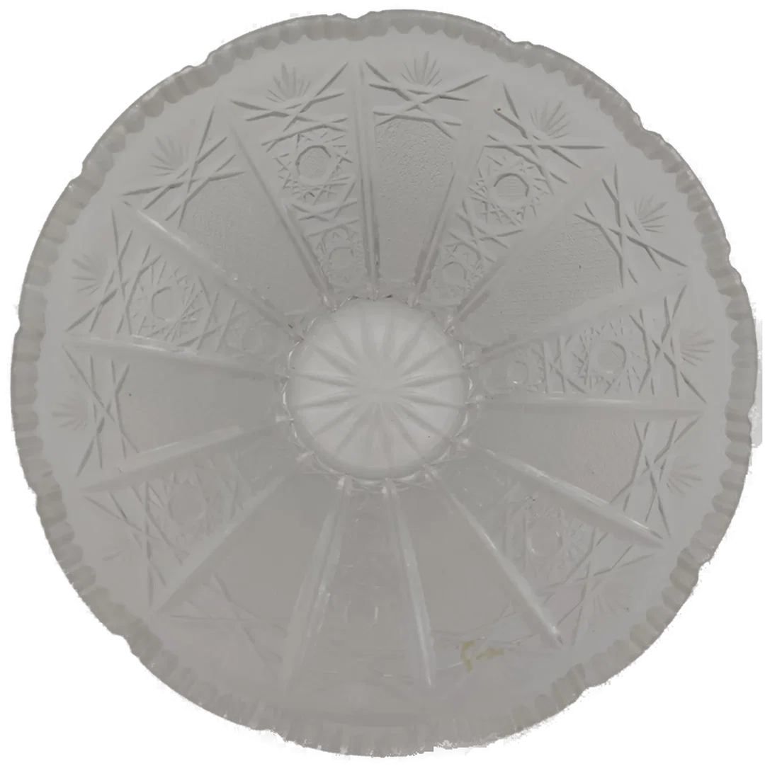 Schale aus Bleikristall, feiner Schliff, D / 21,5 cm, H / 9 cm – Bild 3