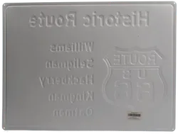 Route 66 Blechschild | Historic Road Sign USA | Vintage Metallschild Deko Retro - Bild 2