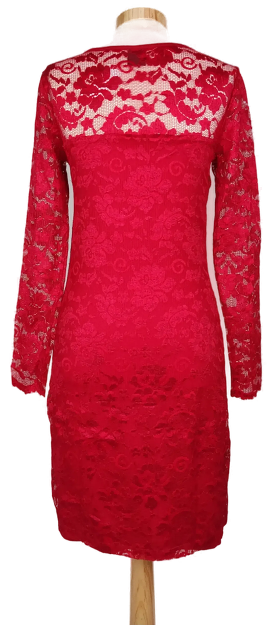 Vero Moda Damen Spitzenkleid rot - M/38 – Bild 2