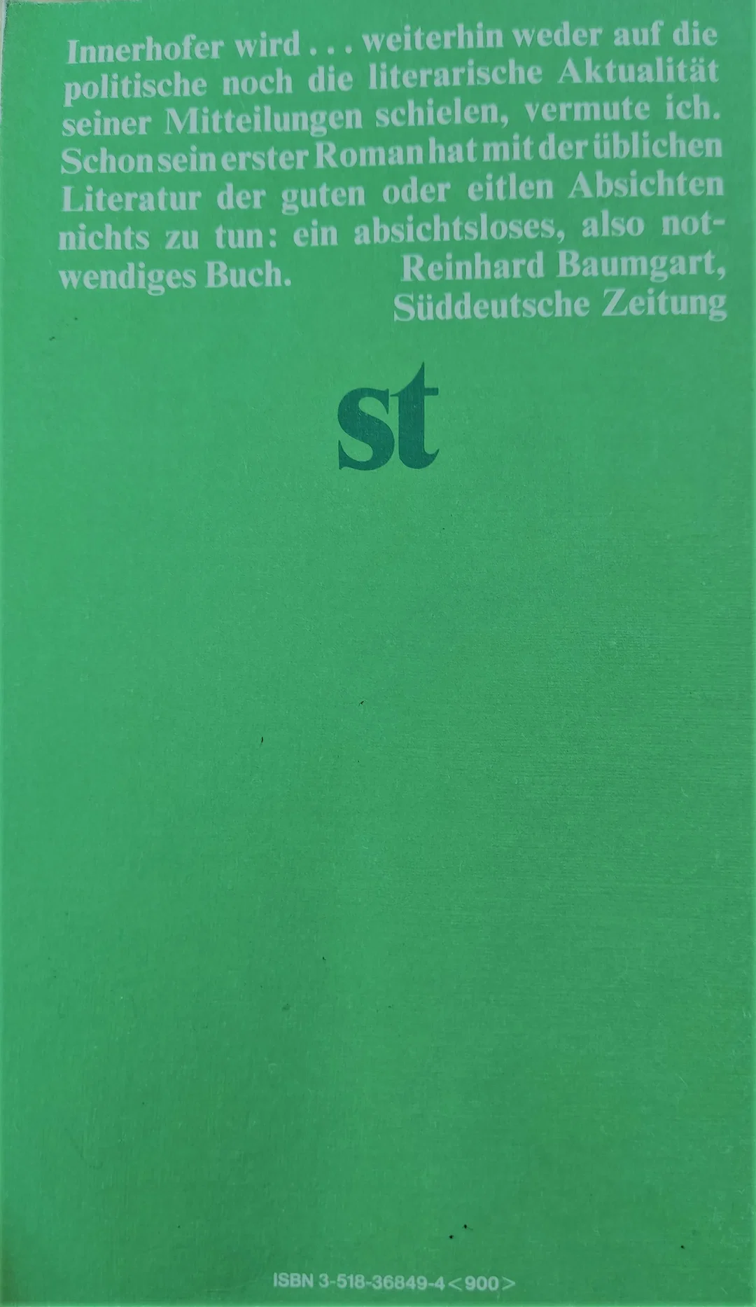 Buch "Schöne Tage" - Franz Innerhofer – Bild 2
