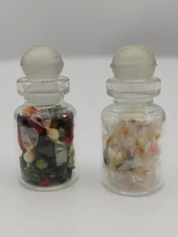 Puppenhaus Zubehör: Miniatur Bonbon-Gläser 2er-Set | Sammlerstück  - Bild 1