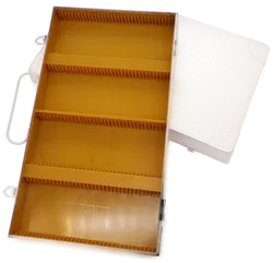 Vintage 2 Stk. elegante Aufbewahrungsboxen für 144 Diarahmen - Bild 3