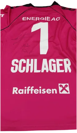 Fußballtrikot LASK Linz Nr. 1 Schlager m. Signatur Gr.L – Vorschau 2
