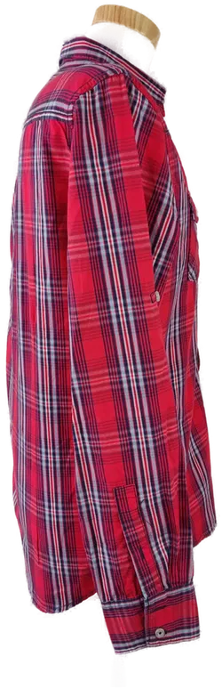 SMOG Herrenhemd rot, kariert - Gr. M (Slim fit) - Bild 2