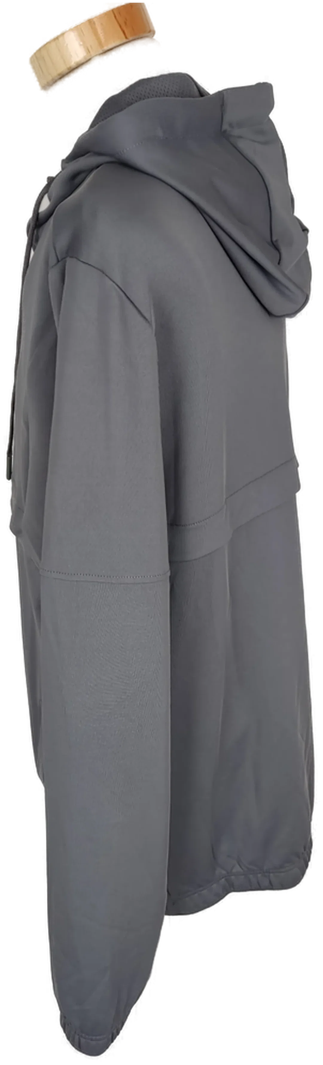 Jacke "Crane", langarm mit Kapuze und Kordel, grau, Größe 48 – Bild 3
