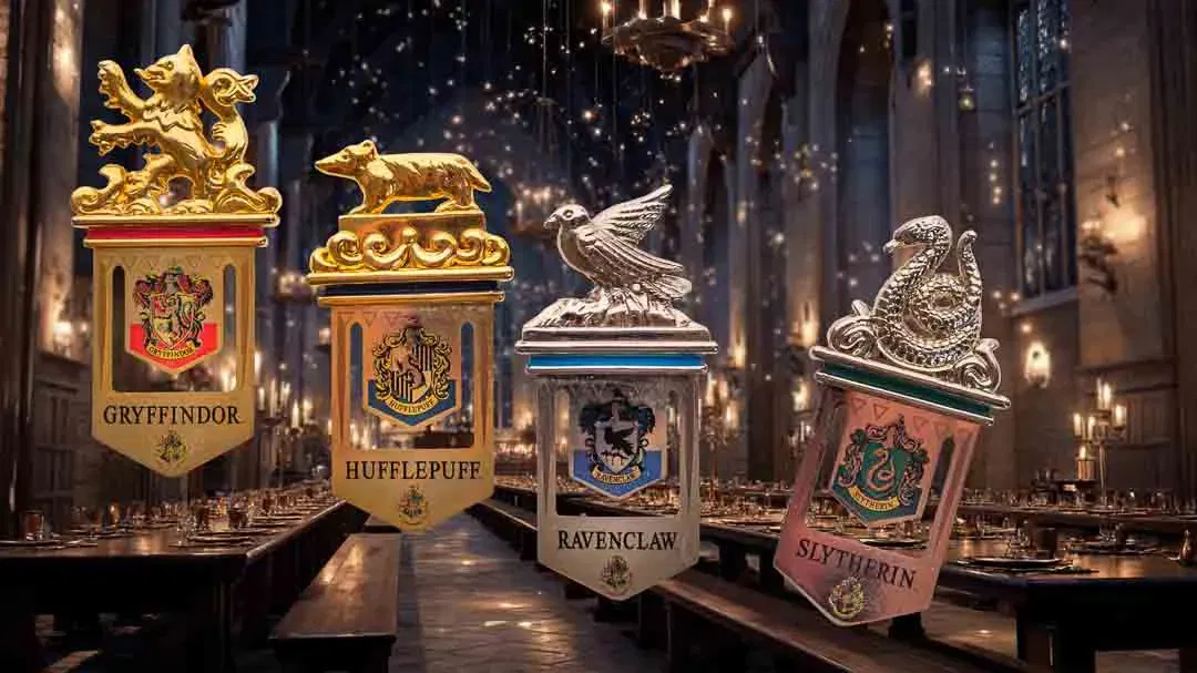Harry Potter Hogwarts Wappen-Pin Set – 4 Häuser in edler Sammlerbox (lizenziert) - Bild 2