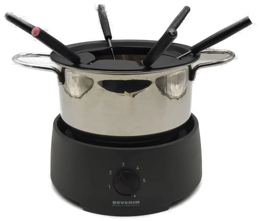 Severin Fondue Set silber schwarz - Bild 1